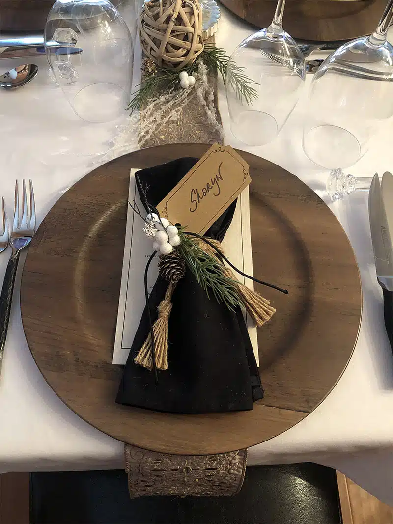 Holiday Table Setting | KdV Wine Services